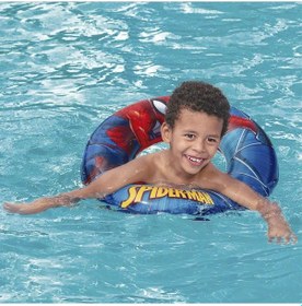 Resim Örümcek Adam Deniz Havuz Çocuk Simit Yüzücü Simit 3-6 Yaş 