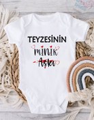 Resim miniya bebe Teyzesinin Minik Aşkı Baskılı Kısa Kol Zıbın 