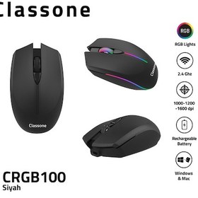 Resim Classone CRGB100 2.4 Ghz Kablosuz Mouse - Siyah- 