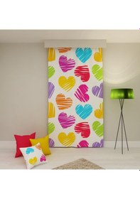 Resim PAREDORA Kesik Kalpler Tek Kanat Fon Perde 