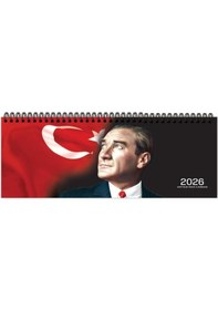 Resim 2026-aj-65 12 33,5 Spr.haftalık Masa Ajandası-atatürk 5 Adet Atatürk 