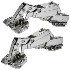 Resim 2 Adet 175 Derece Menteşeler Çerçevesiz Dolap Kapıları Menteşeleri Gizli Hidrolik Ayarlanabilir Montaj 