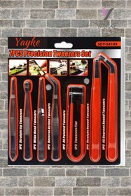 Resim Yayke 7 Parça Saatçi Cımbız Seti Anakart Telefon Saat Tv Ekran Kart Elektronik 