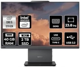 Resim LENOVO ThinkCentre Neo 50a G5 i5 13420H 40GB DDR5 2TB SSD 23.8" FHD FDOS All in One & PER4 Bellek 