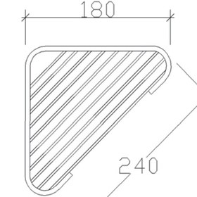 Resim Tema 18x18 Köşe Şampuanlık 2 Katlı 