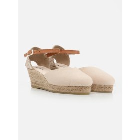 Resim Su Espadril Marsy Ekru Kadın Dolgu Topuklu Espadril 