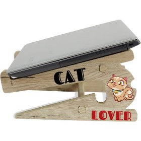 Resim Canestar Tüm Modellerle Uyumlu Taşınabilir Özel Tasarımlı Notebook Laptop Standı (cat Lover) 