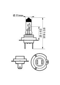 Resim Philips H7 55Watt Standart Ampul 12972 Proqc1 On Adet 