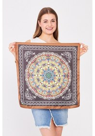 Resim Mandala Desen Fular Bandana Çok Renkli 