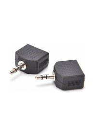 Resim 3.5Mm Jak Çoklayıcı 2X 3.5 Mm Stereo Dönüştürücü 1 Erkek 2 Dişi 