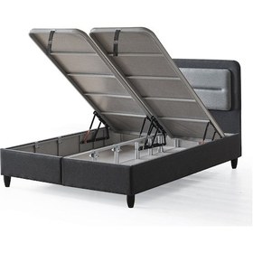 Resim Gisela Çift Kişilik Sandıklı Baza Ve Başlık Takımı 2 Li Set 160 x 200 CM 