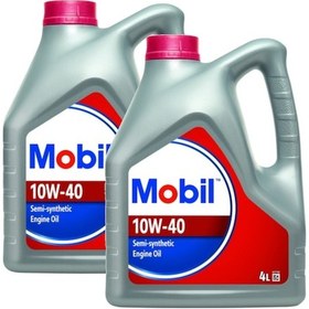 Resim Mobil 10W-40 Yarı Sentetik Motor Yağı 2 x 4 L 