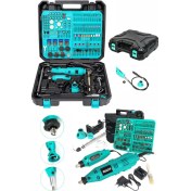 Resim 400 Parça Mini Taşlama Seti, 60.000 Rpm, 6 Kademe Ayar, Hobi Gravür Makinesi 