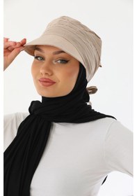 Resim Safari Bağlamalı Taş Siperli Bandana Vizör Taş 