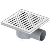 Resim Maxiflow 10x10 cm Ø50 Yandan Çıkışlı Legal Yer Süzgeci (3013.0Y050K.010.1) 