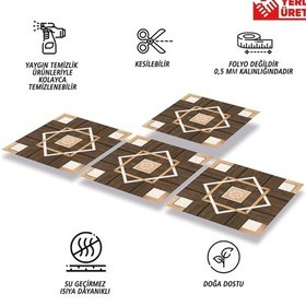 Resim Tink Kendinden Yapışkanlı Ahşap 015 Desenli Pvc Karo 30x30 Cm 