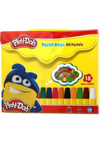 Resim Mey İthalat Play-doh Çantalı 18'li Pastel Boya Sarı 