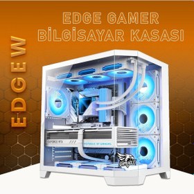 Resim Gameagle EDGELPW Edge 7 Argb Fanlı Gamer Bilgisayar Kasası Beyaz 
