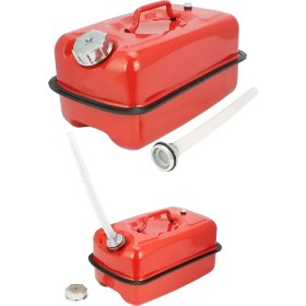 Resim Taşınabilir Yakıt Tankı Metal Benzin Bidonu Yatay 10 Litre 