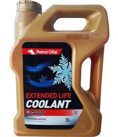 Resim Petrol Ofisi Extended Life Coolant Kırmızı Organik Antifriz 3 Lt Ü.t: 18.10.2024 