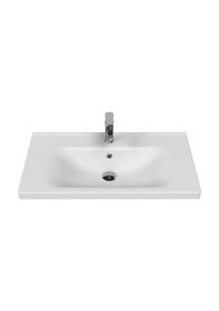 Resim Creavit Eksen Etajerli Lavabo 80 Cm Beyaz Ek080-00cb00e-0000 