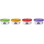 Resim Play-Doh Elastik 4lü Hamur (Mor-Turuncu-Yeşil-Kırmızı) E9863 