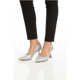 Resim Aspor Gümüş Kadın Topuklu Ayakkabı Çok Renkli 