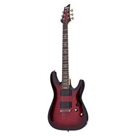 Resim Schecter Demon-6 Crimson Red Burst Elektro Gitar 