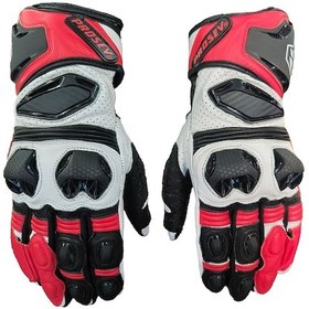 Resim MOTOANL Motosiklet Eldiveni Racing Full Koruma Leather Motorcu Eldiven Kırmızı 