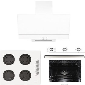 Resim Alveus Gardenya MFA 614 - GLS 640 - F17 Beyaz Ankastre Set 