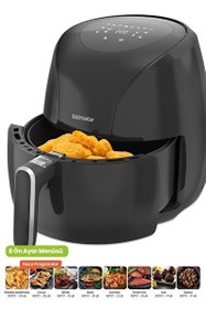 Resim Goldmaster Foodchef GM-7494 2000 W Yüksek Güç 6.4 L Geniş XXL Dokunmatik Airfryer Yağsız Sıcak Hava Fritözü 