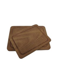 Resim Orta Boy Ahşap 2’Li Kesme Tahtası Ahkp10019 Ahşap 