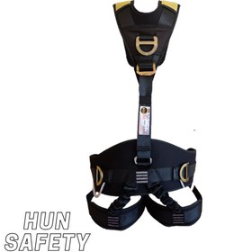 Resim Hunsafety Düşüş Durdurma Ve Konumlandırma Kemeri Süspansiyonlu Emniyet Kemeri RH-15 Otomatik Toka 
