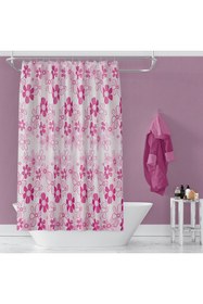 Resim Zethome Banyo Perdesi 2x100x200 Çift Kanat Duş Perdesi Halka Hediyeli Duşakabin Perdesi 2224 