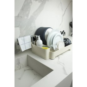 Resim Feyza Design Kiev Bez Askılı Çıkarılabilir Kaşıklıklı Bulaşıklık, Şık ve Pratik Tasarım 