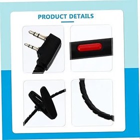 Resim Gatuida 2adet Akustik Tüp Kulaklık Gürültü Önleyici Mono Kulaklık Şeffaf Hava Tüpü Ile Radyasyon Koruması İki Yönlü Radyo Ve Güvenlik İletişimi Için Uygun Konforlu Ve 