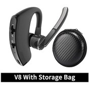 Resim Lasonstiges Çanta İle V8 Yeni V9 Bluetooth Kulaklık Uzun Bekleme İş Kulaklık Hd Çağrı Bluetooth Kablosuz Kulaklık Mıc Ile İphone Samsung Huawei 