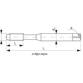 Resim Fett M3 Narex 2260 Dın N-371Cps Tin Hsse 35 Derece Helis Makina Kılavuzu 