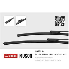 Resim Sılbak Sb2821b - Silecek Süpürgesi 700/530mm Muz Tipi Mercedes G 