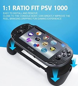 Resim MODJUEGO L2 R2 Trigger Hand Grip Shell Controller Sony PS Vita 1000 için koruyucu kılıf 