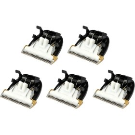 Resim 5x Profesyonel Pet Makas Elektrikli Saç Kesme Giyotin Kesme Makinesi Seramik Titanyum Bıçak RFCD-9100 9600 (Yurt Dışından) 