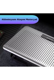Resim Artnest Alüminyum İcecrool 7 Kademeli Hız Ayarlı Ergonomik Stand Notebook Soğutucu 