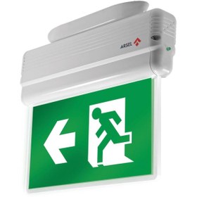 Resim Arsel Arselite AE-1223-L Sıva Üstü Ledli Acil Çıkış Yönlendirme Armatürü Sürekli ve Kesintide 180 Da 