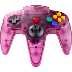 Resim Fsfyb N64 Oyun Için Klasik USB Denetleyici, Windows Pc Mac Linux Raspberry Pi 3 Için USB Retro N64 Gamepad Joystick Joypad (Şeffaf Mor) (Yurt Dışından) 