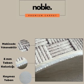 Resim Noble Halı Dijital Baskı Bulutlu Doğa Ve Hayvan Figürlü Kaymaz Taban Makinada Yıkanabilir Çocuk Odası Halısı 