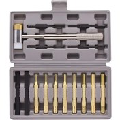 Resim Quueppty Profesyonel Rulo Pin Delgeç Seti ve Çekiç - Pirinç, Çelik, Plastik Delgeçler ve Değiştirilebilir Çekiç Başlığı ile (Yurt Dışından) 