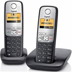 Resim Gigaset A690 Duo 2 li Siyah Telsiz Dect Telefon 100 Rehber Handsfree Işıklı Ekran 