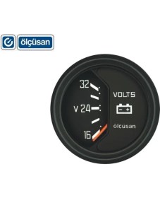Resim Ölçüsan 16V-32V Voltmetre 52 mm 