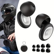Resim Uyku, Yüzme ve Seyahat için Ultra Rahat Silikon Malzemeden Yapılmış Kulak Tıkaçları, Çalışma ve Çalışma, Fokus, 4 Çift Kulak Ucu XS/S/M/L 
