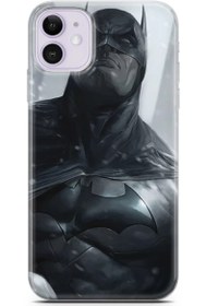 Resim Apple iPhone 11 Uyumlu Kılıf Dc 08 Batman DC Baskılı Kılıf Siyah 